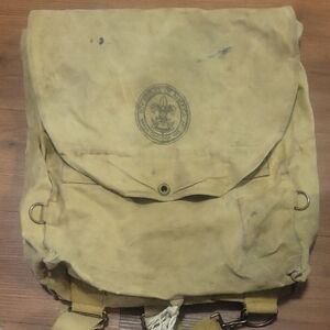 Classic Tan Canvas Backpack
